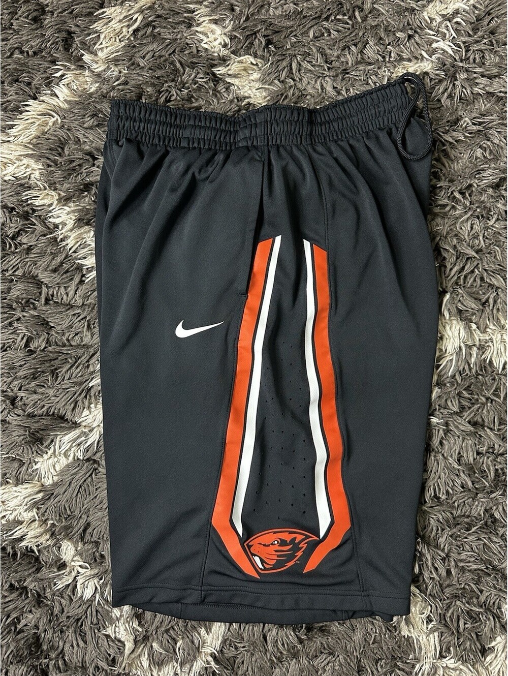 Nike Oregon State Beavers Basketball Shorts Mens Large Black Athletic NCAA